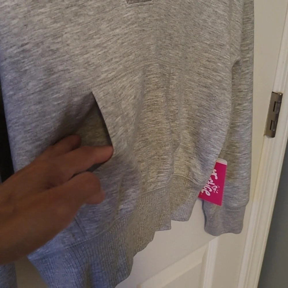 JUSTICE Girl Gray Hoodie with Logo